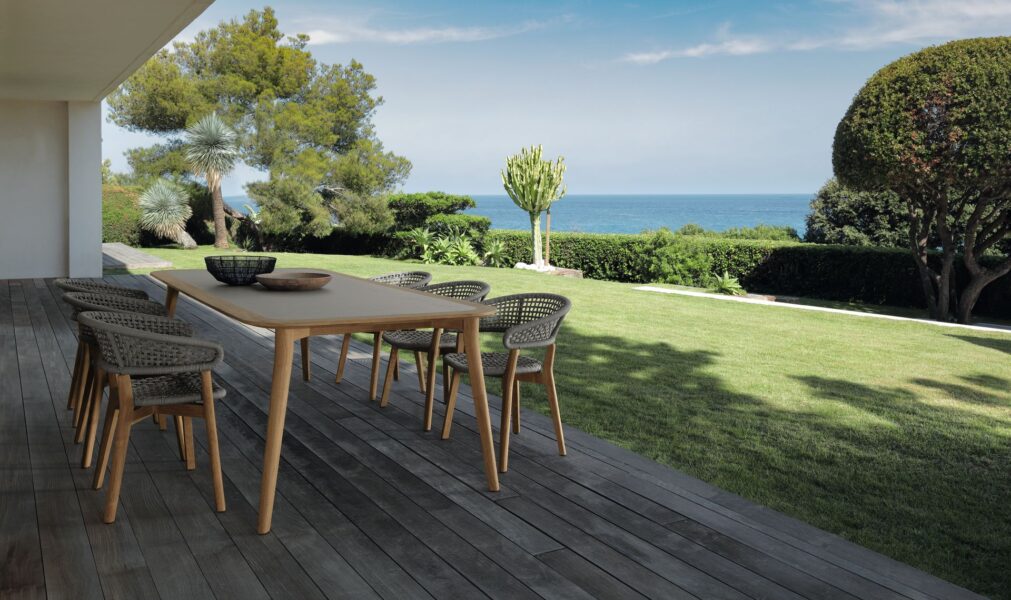 Moon Teak Rectangular Dining Table | Luxury Talenti Outdoor Living