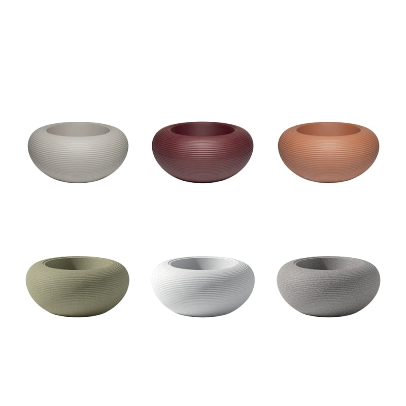 Nami Planter color variations by Qeeboo, recyclable polyethylene indoor/outdoor planter