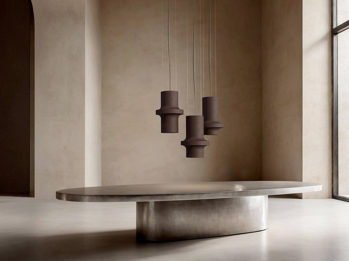 Nassa Pendant Lamp L in Hand‑Crafted Ceramic — Hind Rabii