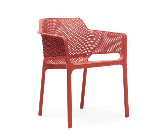 Net Stackable Chair with Armrest | Luxury Outdoor | Nardi