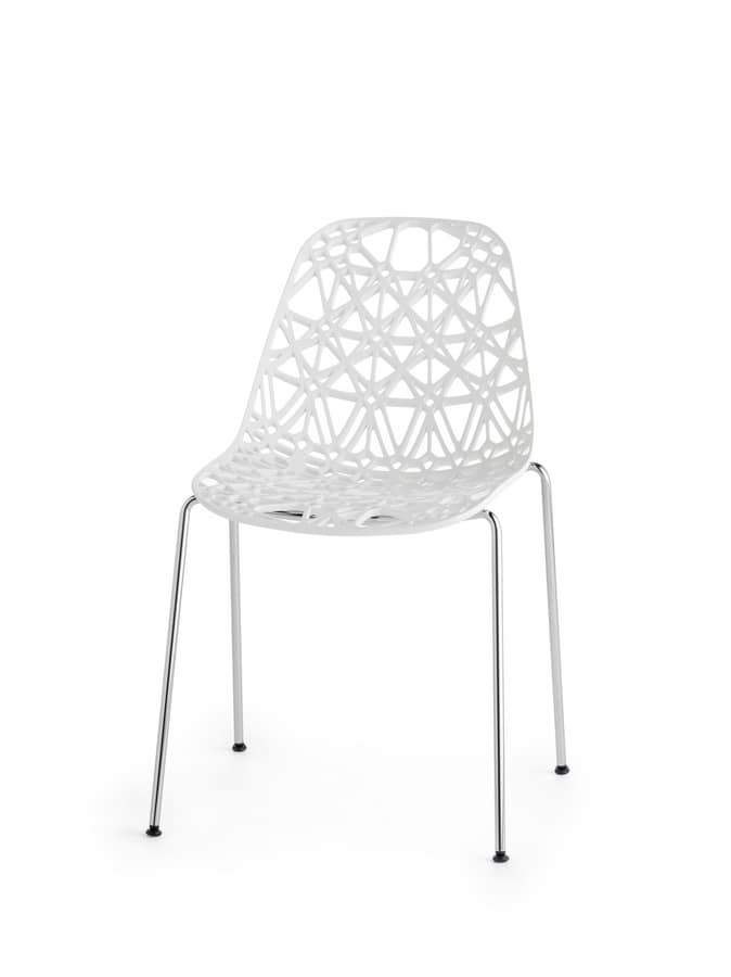 Nett R/4L Dining Stackable Chair | Set of 2 | Crassevig