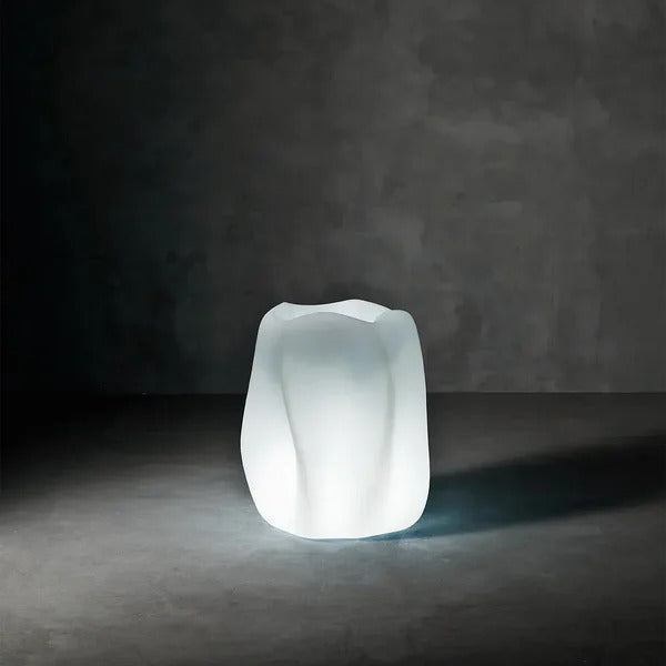New Wave Vase with Lighting — Illuminated Sculptural Indoor/Outdoor Planter by Serralunga