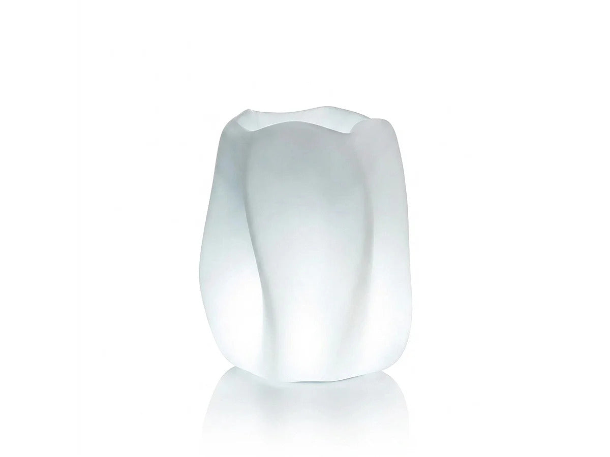 New Wave Vase with Lighting — Illuminated Sculptural Indoor/Outdoor Planter by Serralunga