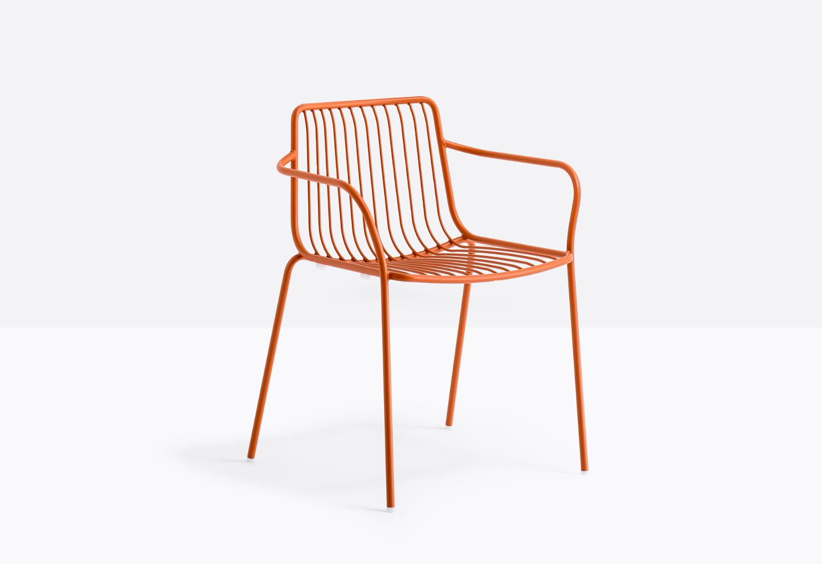 Nolita 3655 Stackable Dining Chair with Armrests | Luxury Design | Pedrali
