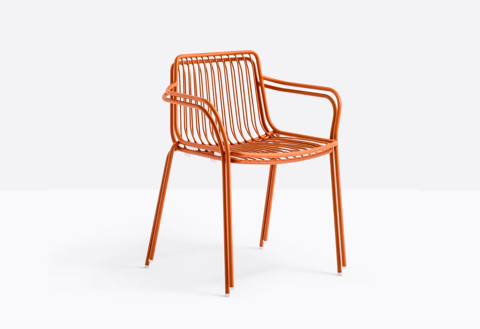 Nolita 3655 Stackable Dining Chair with Armrests | Luxury Design | Pedrali