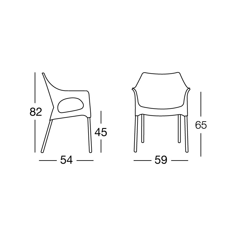 Ola Dining Outdoor Chair by Scab – Modern Italian Design