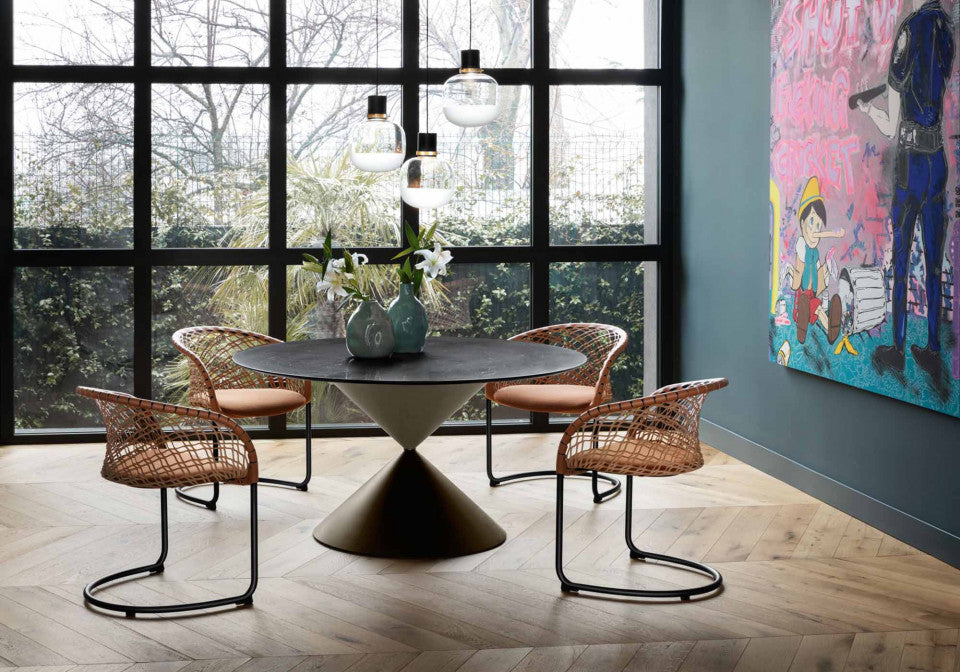 P47 Dining Chair with Armrests | Midj Contemporary Design