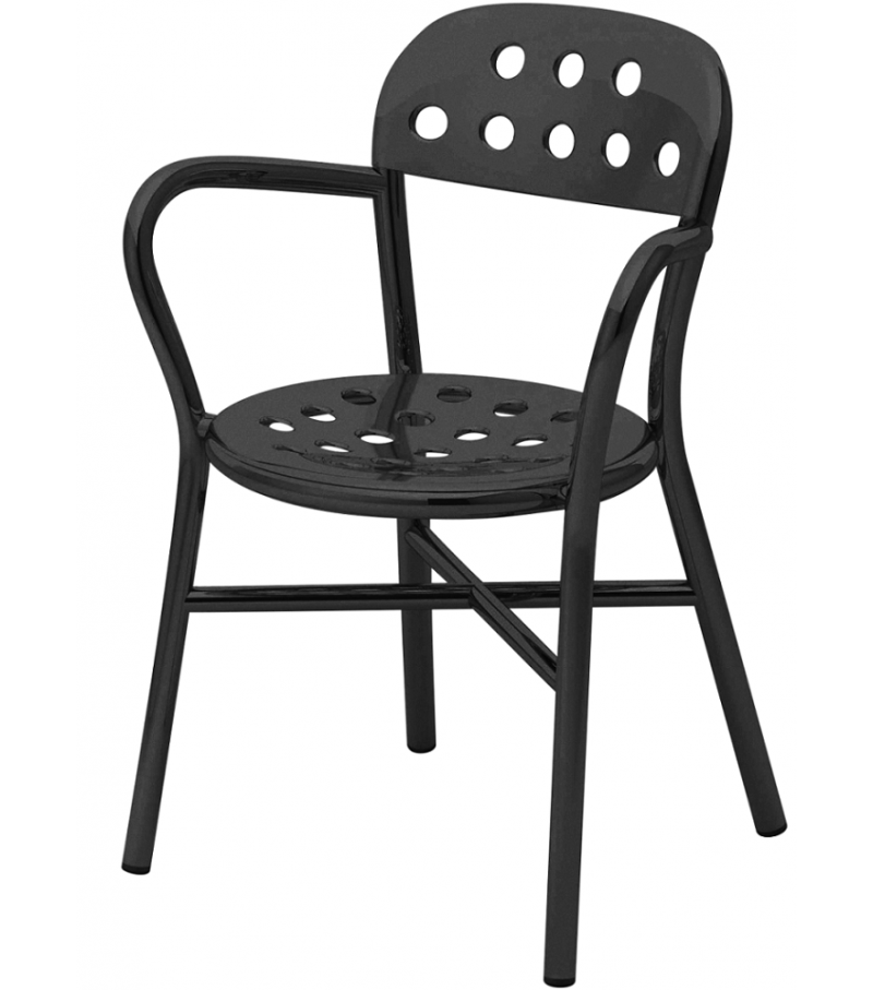 Pipe Stackable Dining Chair with Armrest | Luxury Furniture | Set of 2 | Magis
