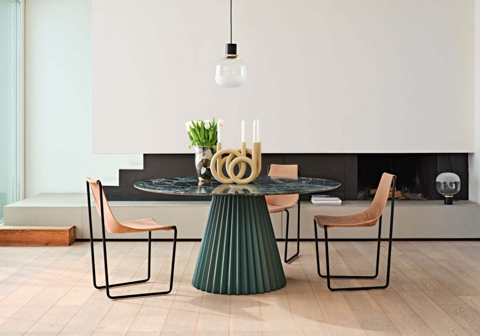 Plissé Round Dining Table | Midj Contemporary Design