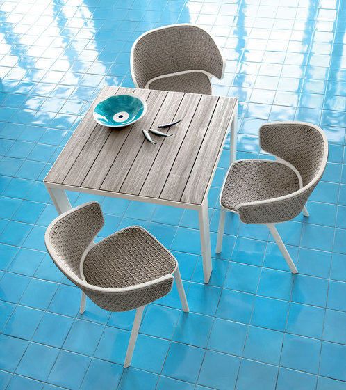 Pluvia Dining Chair with Armrest | Outdoor Luxury Furniture | Ethimo