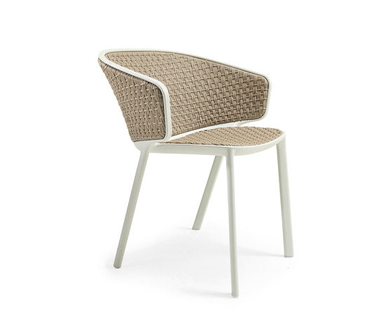 Pluvia Dining Chair with Armrest | Outdoor Luxury Furniture | Ethimo