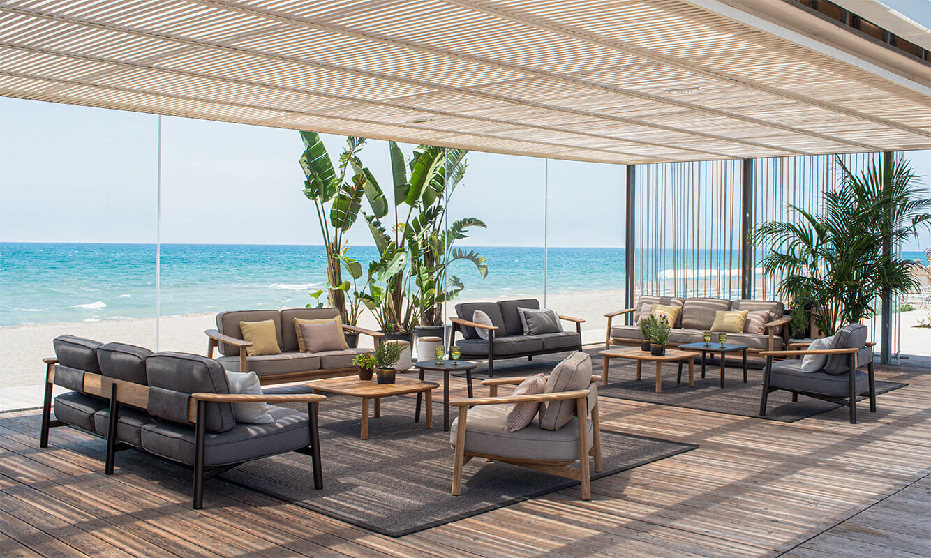 Twins Teak Lounge Chair | Luxury Outdoor | EMU