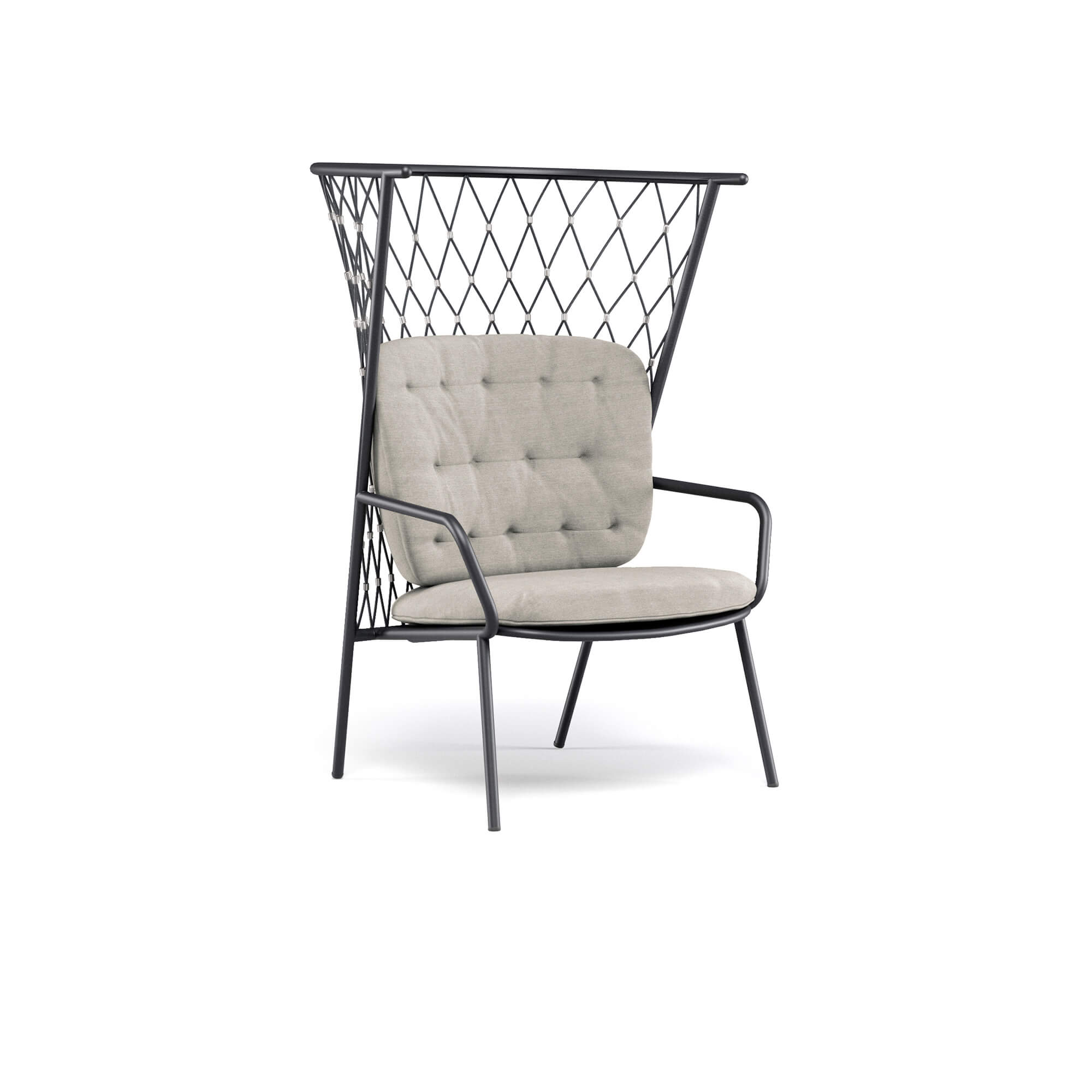 Nef Lounge Chair Heigh Back | Luxury Outdoor | EMU