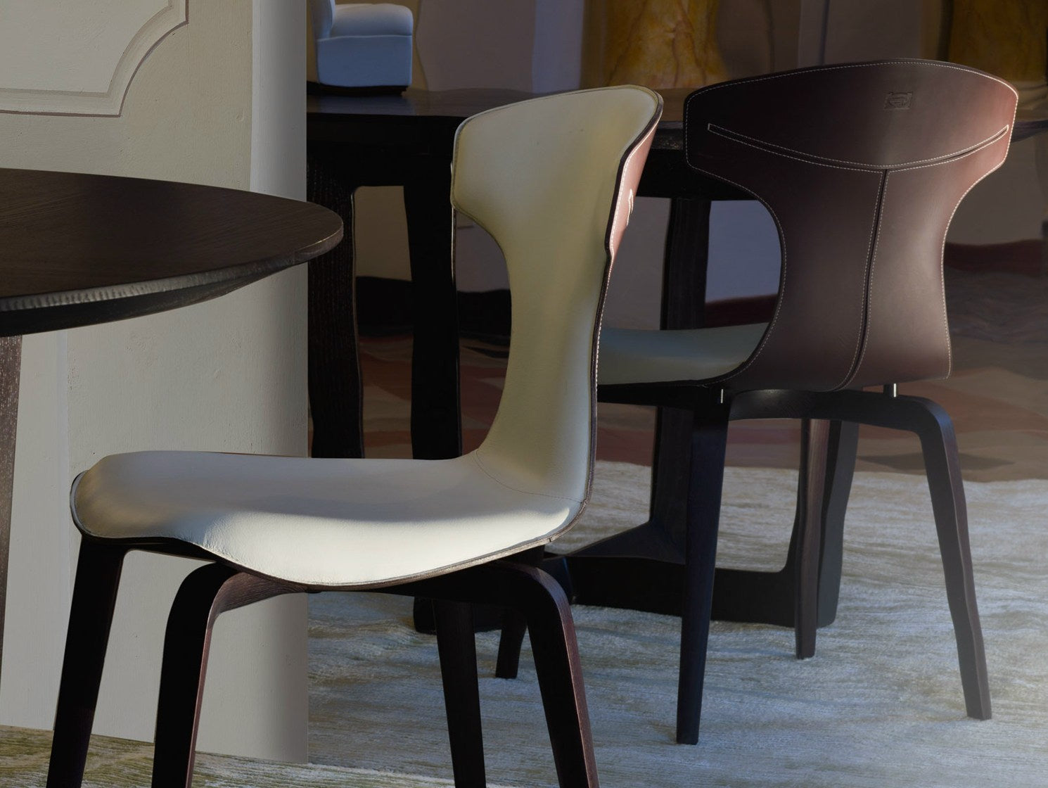 Poltrona Frau MONTERA Chair by Roberto Lazzeroni | Luxury Dining Chair