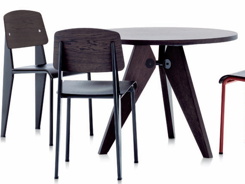 Vitra Gueridon Table by Jean Prouvé | Solid Wood Designer Dining Table