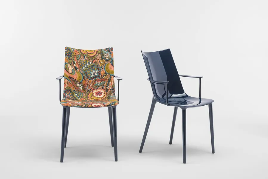 H H H Stackable Dining Chair with Armrests Kartell