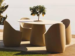 Qeeboo Cobble Dining Table in polyethylene for terraces and gardens