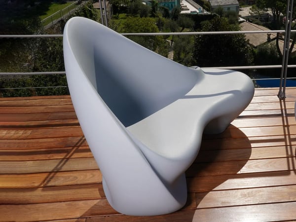 Ripple Outdoor Sofa — Sculptural Wave Design by Serralunga