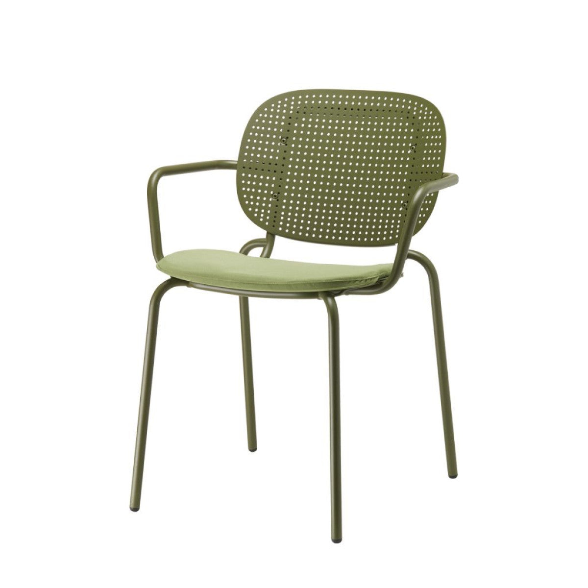 Si-Si Dots Stackable Chair with Armrests | Luxury Outdoor | Scab Design