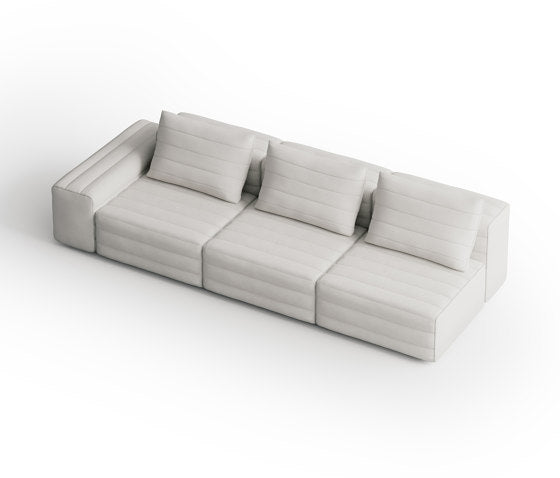 Samet B Three Seater Modular Sofa | Gervasoni