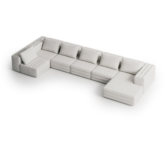 Samet I Corner and Modular Five Seater Sofa | Gervasoni