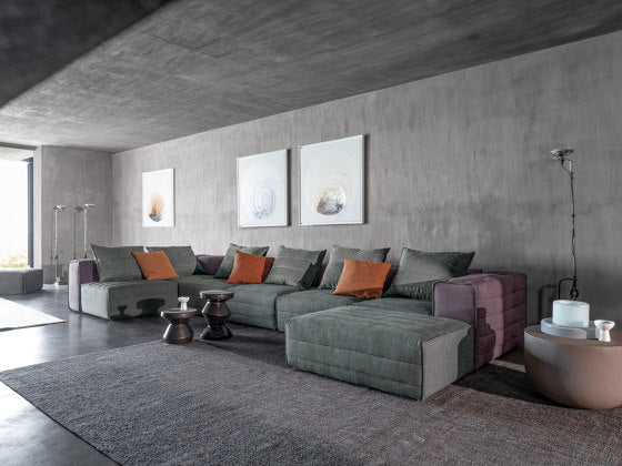 Samet I Corner and Modular Five Seater Sofa | Gervasoni
