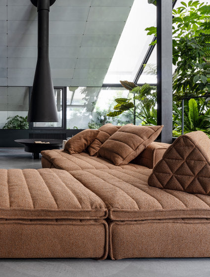 Samet Low C Modular Sofa | Luxury Furniture | Gervasoni