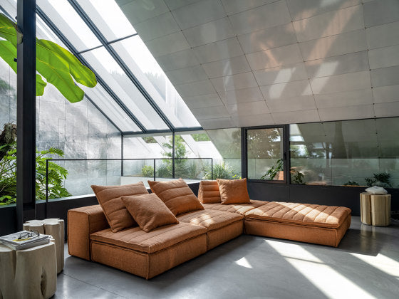 Samet Low C Modular Sofa | Luxury Furniture | Gervasoni