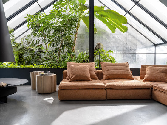 Samet Low C Modular Sofa | Luxury Furniture | Gervasoni