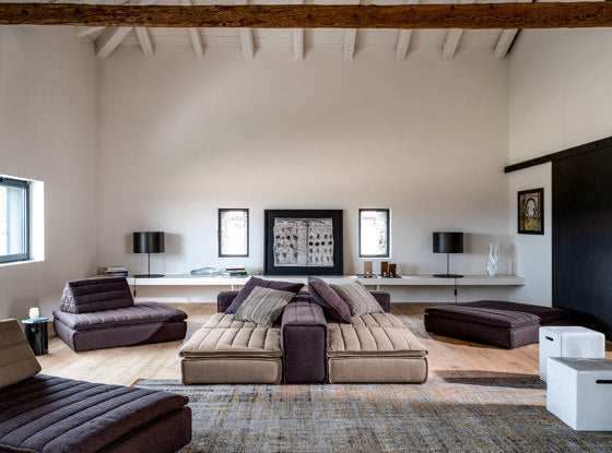 Samet Low D Double-Sided Four Seater Sofa | Gervasoni – SoloLuxuryLiving