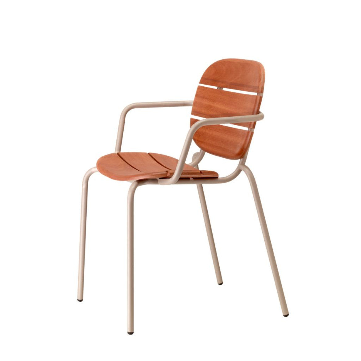 Si-Si Wood Stackable Chair with Armrests | Luxury Outdoor | Scab Design