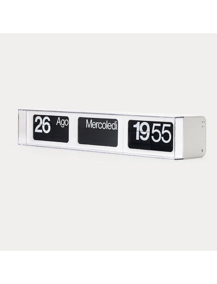 Dator 60 Iconic Horizontal Table Desk Clock | Designed by Gino Valle | Solari Lineadesign