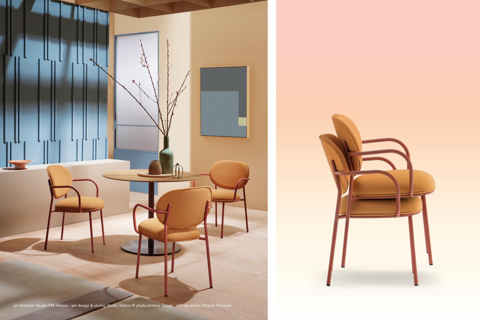 Stiel 2965 Stackable Dining Chair with Armrests | Luxury Design | Pedrali