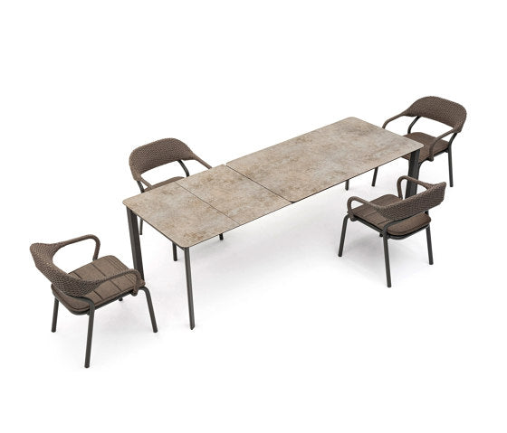 System Rectangular Extendible Dining Table | Varaschin