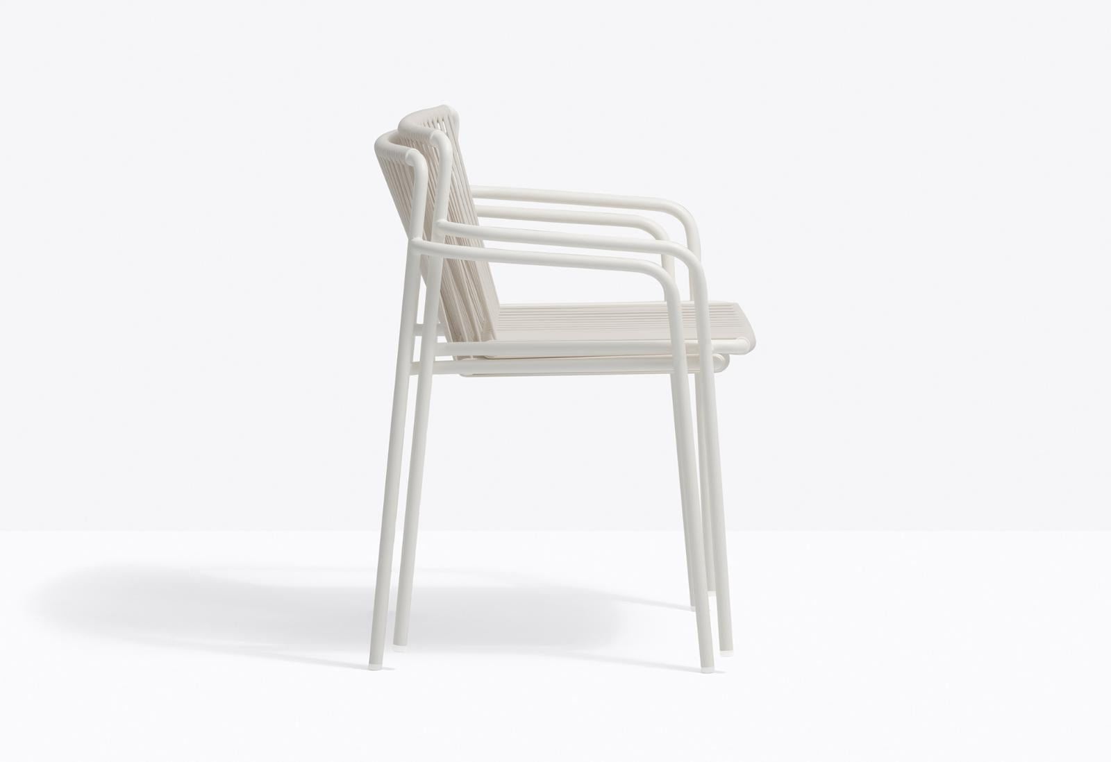 Tribeca 3665 Stackable Dining Chair with Armrests | Luxury Design | Pedrali