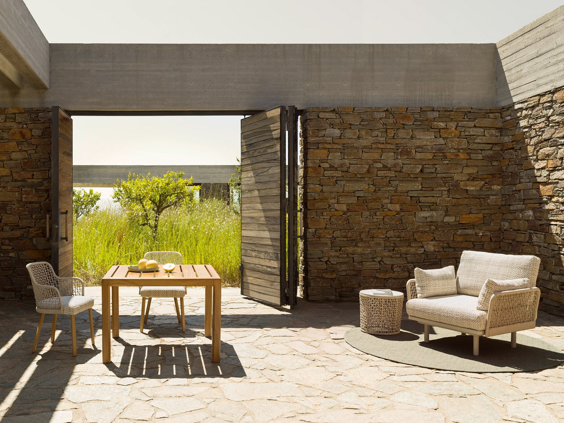 Gianna Outdoor Dining Table | Designed by Monica Armani | Varaschin