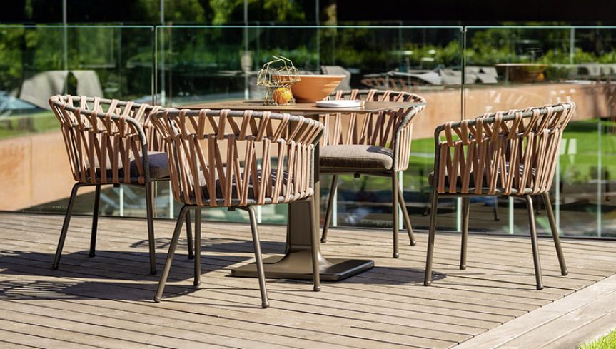 Emma Cross Dining Armchair | Designed by Monica Armani | Varaschin