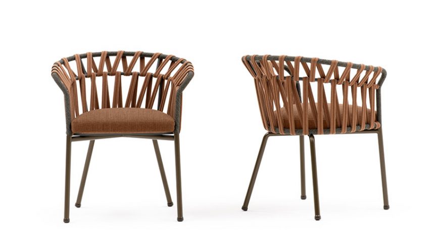Emma Cross Dining Armchair | Designed by Monica Armani | Varaschin
