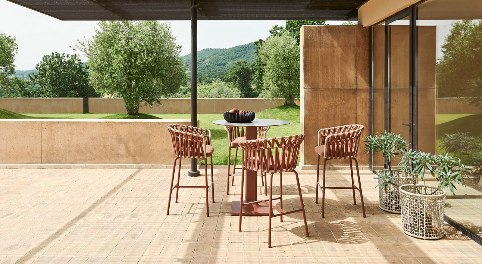 Emma Cross Counter Stool | Designed by Monica Armani | Varaschin