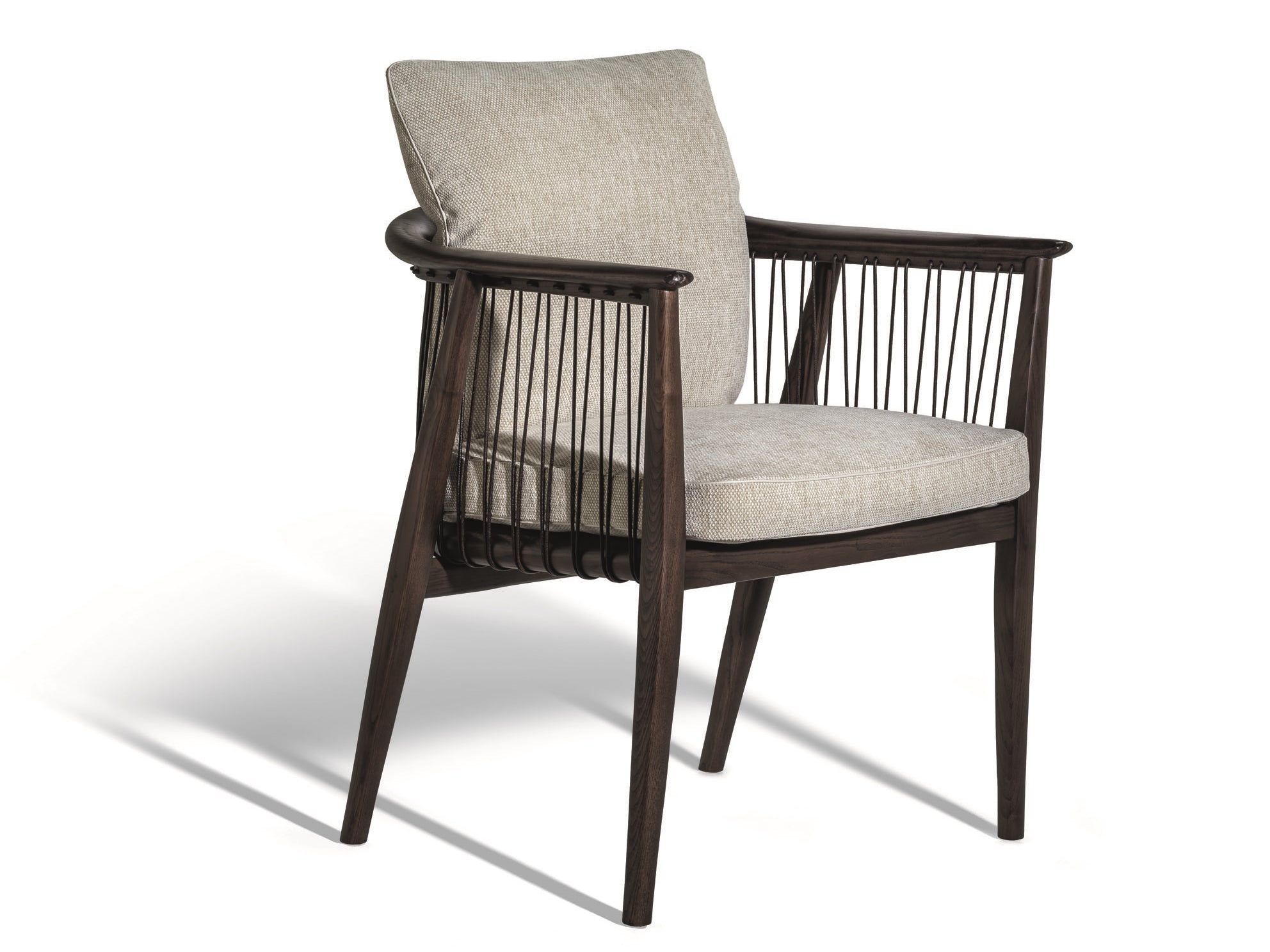 Poltrona Frau Viola Fabric Armchair with Armrests | AB Concept
