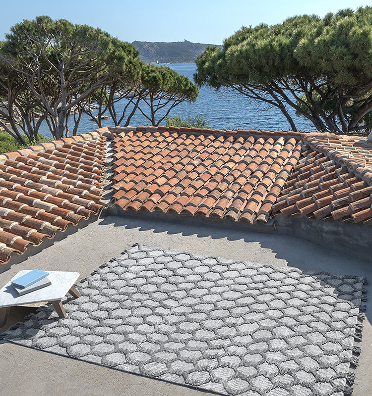 Rete Rug Grey Silver | Outdoor Luxury Accessories | Ethimo