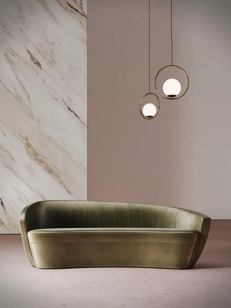 Gravity Curved Sofa | Luxury Living | Desforma