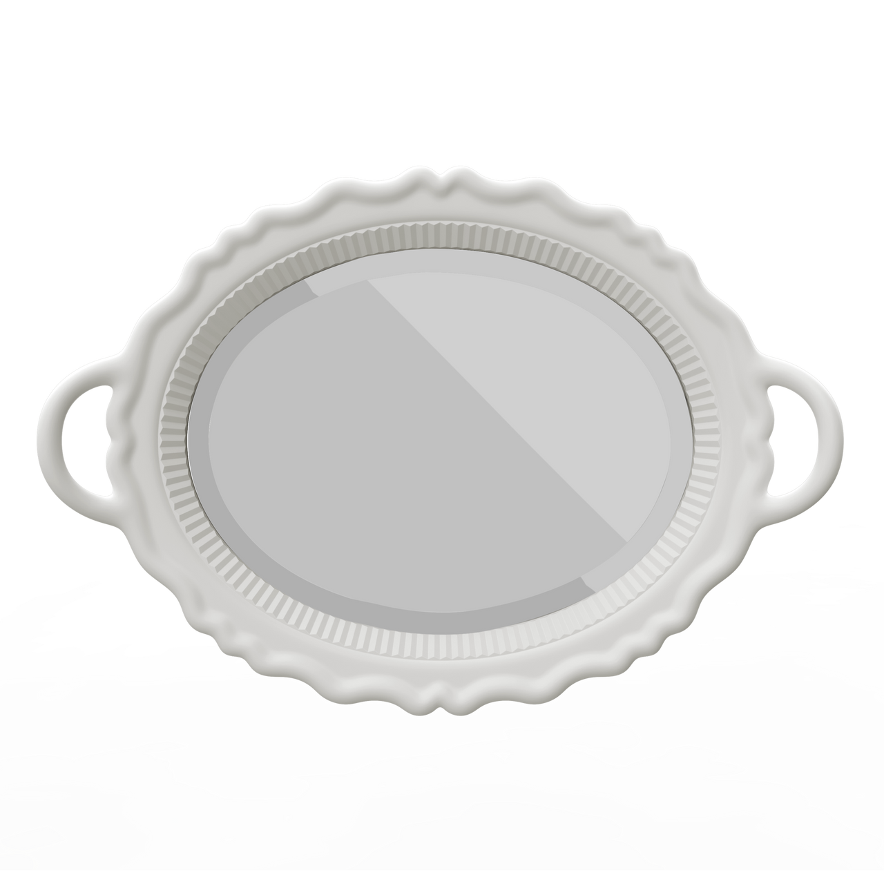 Plateau Miroir Mirror Metal Finish | Indoor | Qeeboo