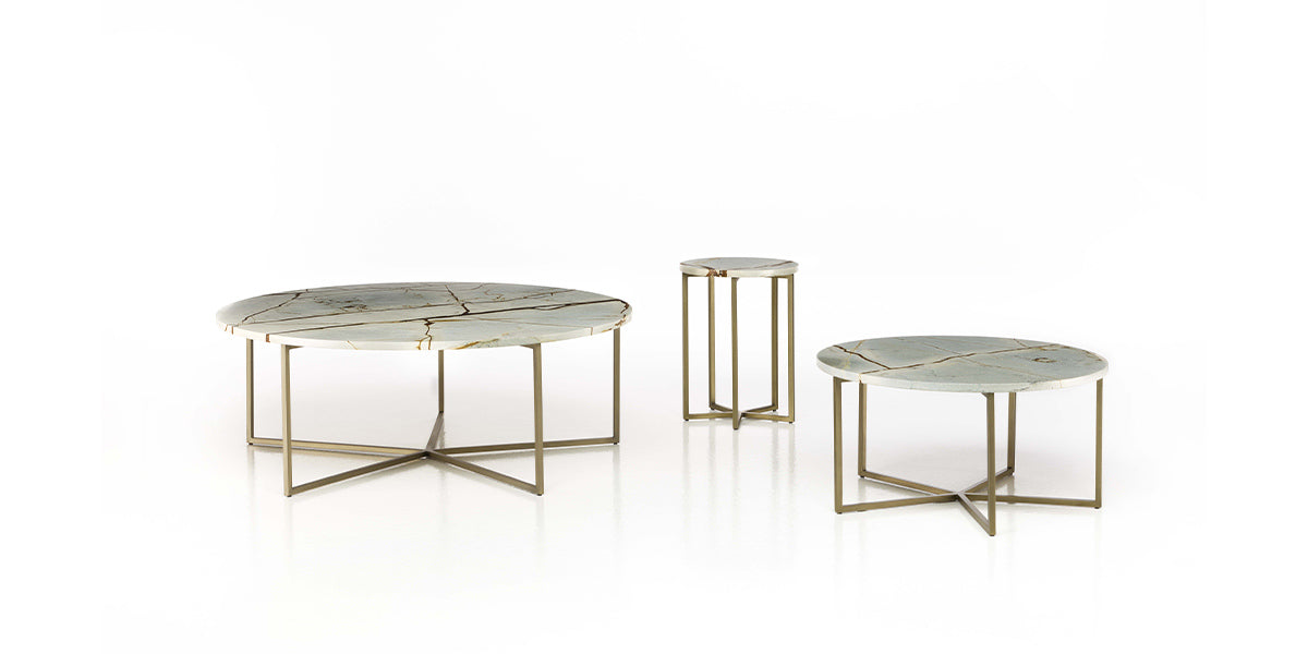 Elliot Marble Side Table | Luxury Living | Black Tie