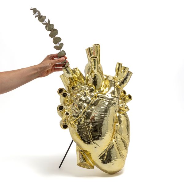 Love In Bloom Gold Edition Vase | Designed by Marcantonio | Seletti