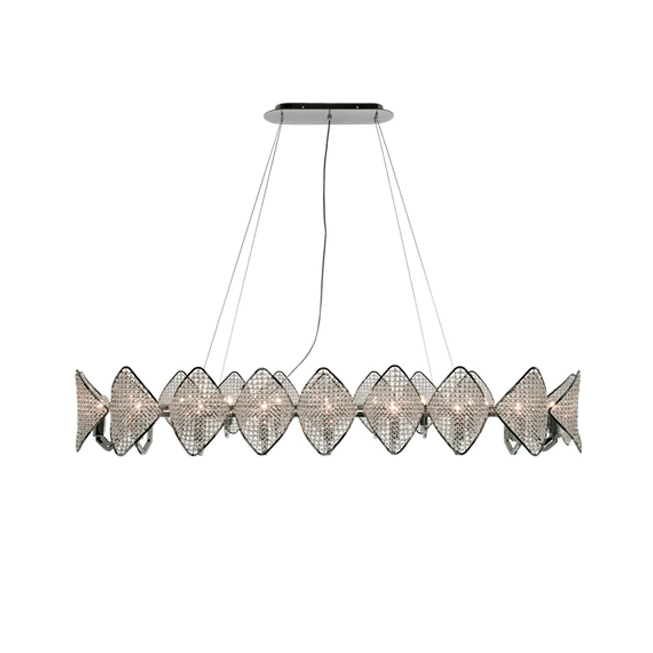 Holly H13C8 Oval Chandelier | Luxury Lighting | Designed by Roberto Lazzeroni | Patrizia Garganti