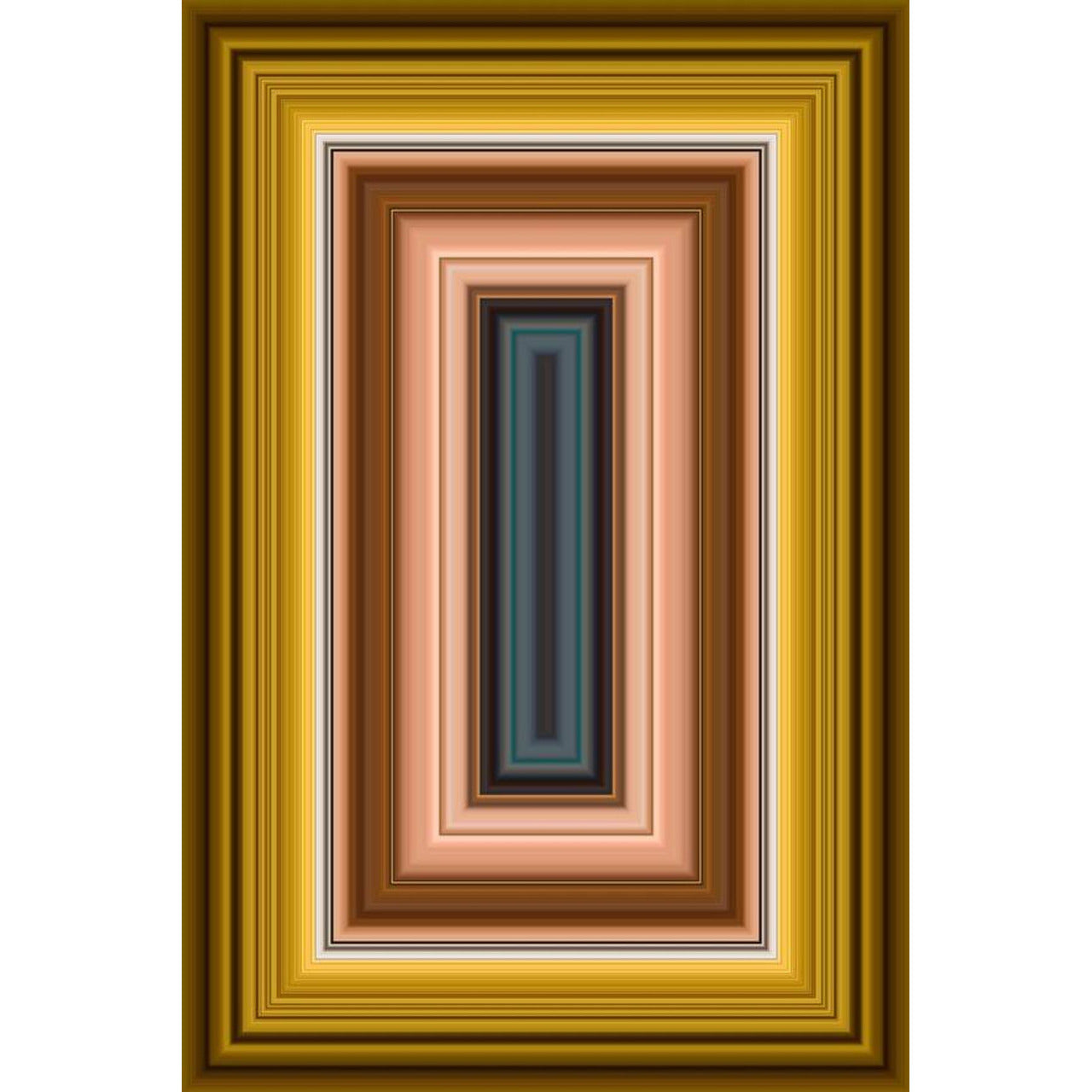 Striped rectangular carpet