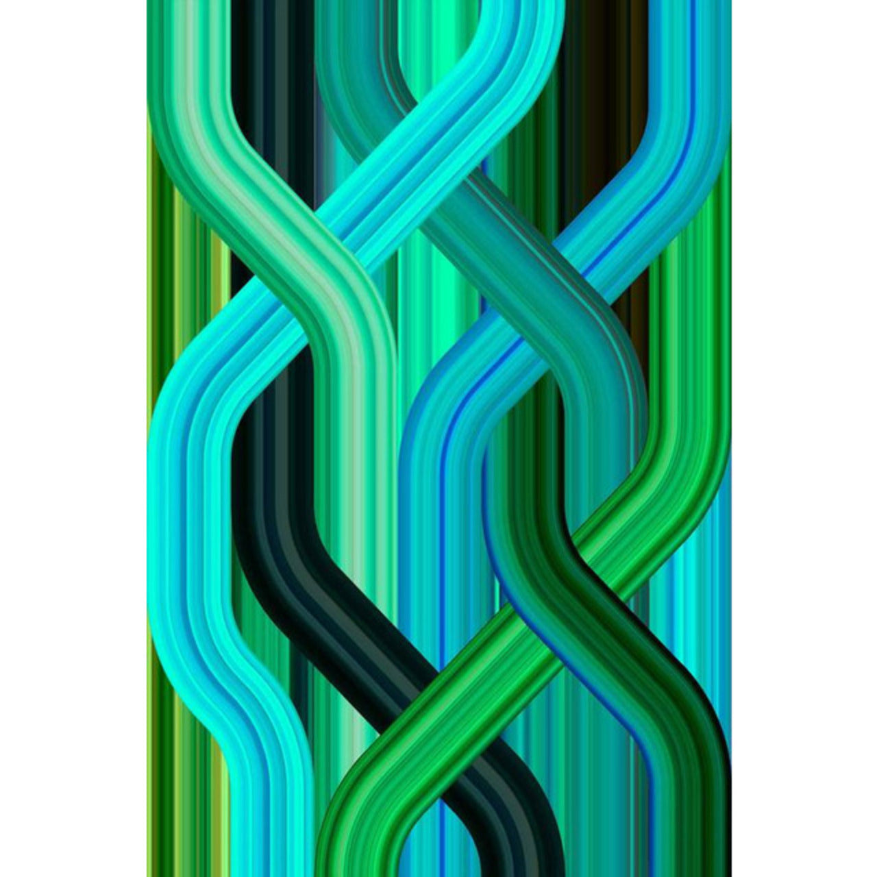 Carpet Wave Green Rectangular | Designed by Richard Hutten | Qeeboo