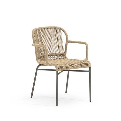 Cricket Dining Chair with Armrests | Designed by Anki Gneib | Set of 2 | Varaschin