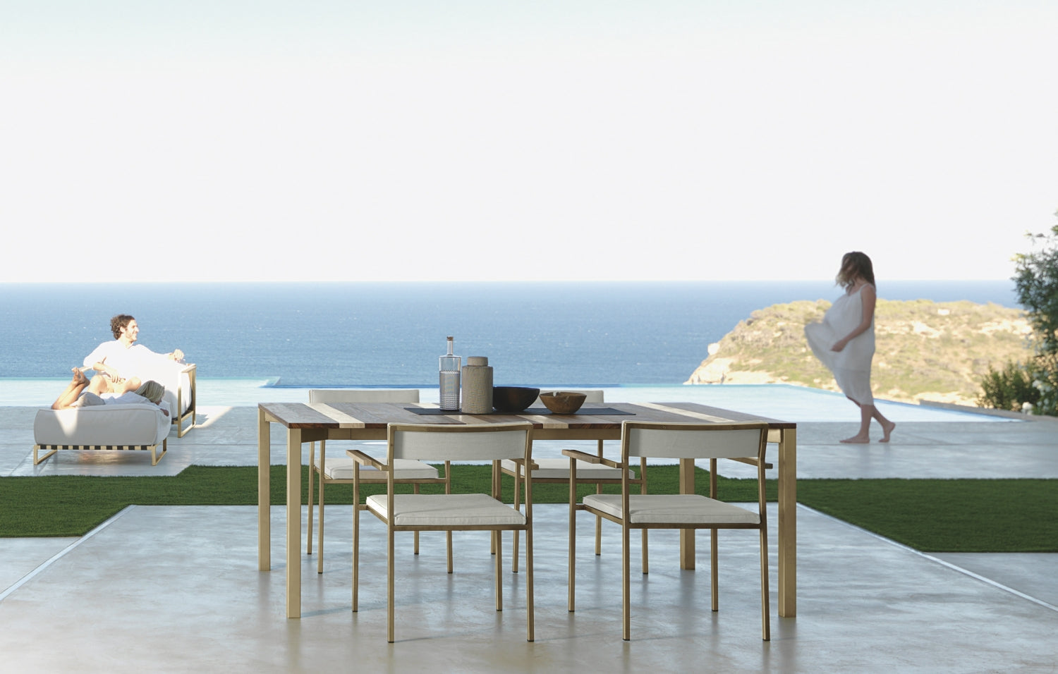 Casilda Stackable Dining Chair with Armrests | Set of 2 | Talenti Outdoor Living